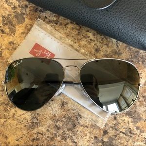 SOLD- Polarized Large Metal Ray-Ban Aviator